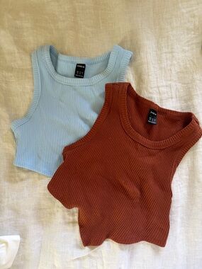 shein ribbed crop top bundle xs
